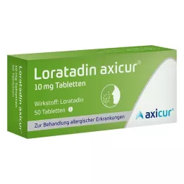Loratadine axicur® 10 mg tablet, 50 adet