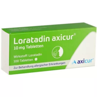 LORATADIN axicur 10 mg tablet, 100 adet