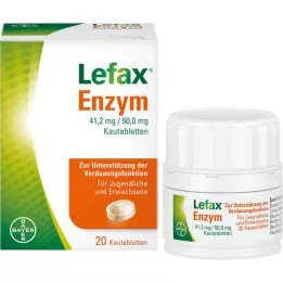 LEFAX Enzim çiğneme tabletleri, 20 adet