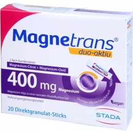 MAGNETRANS duo-aktiv 400 mg çubuklar, 20 adet