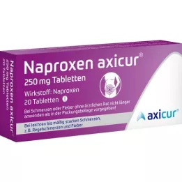 NAPROXEN axicur 250 mg tablet, 20 adet