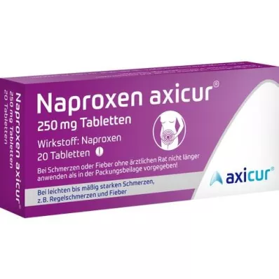 NAPROXEN axicur 250 mg tablet, 20 adet