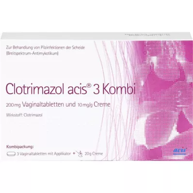 CLOTRIMAZOL acis 3 kombinasyon paketi, 1 adet