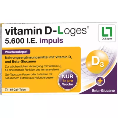 VITAMIN D-LOGES 5.600 I.E. impuls haftalık depo KTA, 15 adet