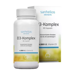 SANHELIOS K2 içeren D3 vitamini güneş vitamini kompleksi, 80 adet