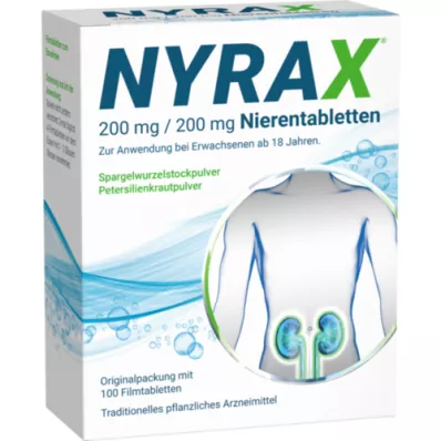 NYRAX 200 mg/200 mg böbrek tabletleri, 100 adet