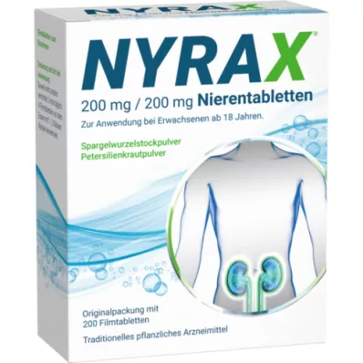 NYRAX 200 mg/200 mg böbrek tabletleri, 200 adet