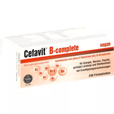 CEFAVIT B-komple film kaplı tabletler, 240 adet