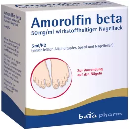 AMOROLFIN beta 50 mg/ml aktif bileşen içeren oje, 5 ml