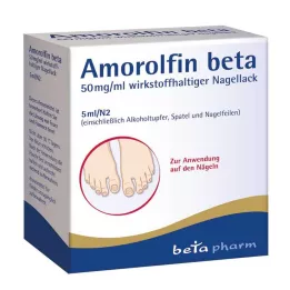 AMOROLFIN beta 50 mg/ml aktif bileşen içeren oje, 5 ml