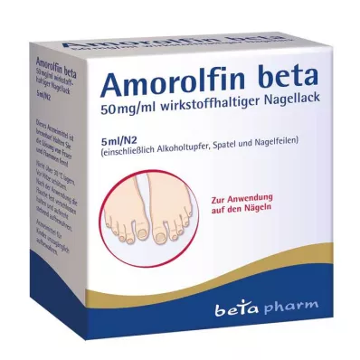 AMOROLFIN beta 50 mg/ml aktif bileşen içeren oje, 5 ml