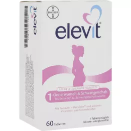 ELEVIT 1 Doğurganlık &amp; Gebelik tabletleri, 1X60 adet