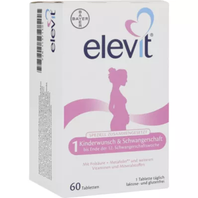 ELEVIT 1 Doğurganlık &amp; Gebelik tabletleri, 1X60 adet