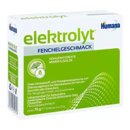 HUMANA Elektrolit rezene tozu katlama kutusu, 75 g