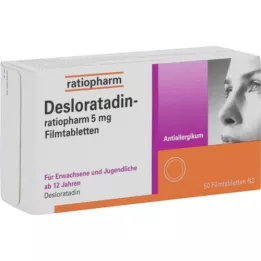 DESLORATADIN-ratiopharm 5 mg film kaplı tablet, 50 adet
