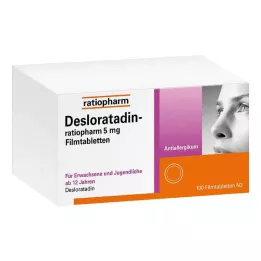 DESLORATADIN-ratiopharm 5 mg film kaplı tablet, 100 adet