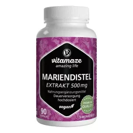MARIENDISTEL 500 mg ekstrakt yüksek doz vegan kapsül, 90 adet