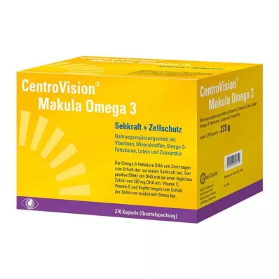 CENTROVISION Macula Omega-3 Kapsülleri, 270 Kapsül CENTROVISION Macula Omega-3 Kapsülleri, 270 Kapsül