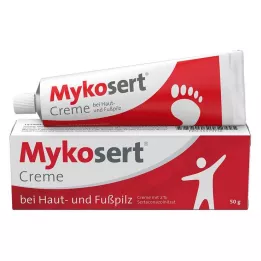 MYKOSERT Cilt ve ayak mantarı için krem, 50 g