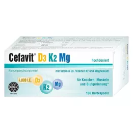 CEFAVIT D3 K2 Mg 4.000 I.U. sert kapsül, 100 adet
