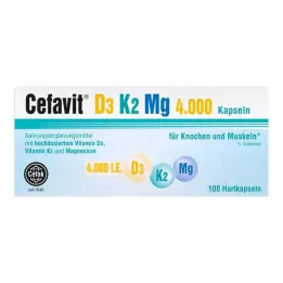 CEFAVIT D3 K2 Mg 4.000 I.U. sert kapsül, 100 adet