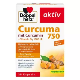 DOPPELHERZ Curcuma 750 Kapsül, 30 Kapsül