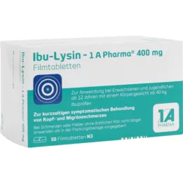 IBU-LYSIN 1A Pharma 400 mg film kaplı tablet, 50 adet