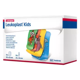 LEUKOPLAST Çocuk Şeritleri 38x63mm/19x56mm her biri 50 adet, 100 adet