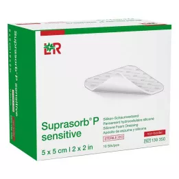 SUPRASORB P hassas PU-Köpük v.non-bor.5x5cm, 10 adet