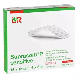 SUPRASORB P hassas PU-Köpük v.non-bor.15x15cm, 10 adet