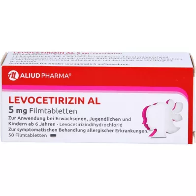 LEVOCETIRIZIN AL 5 mg film kaplı tabletler, 50 adet