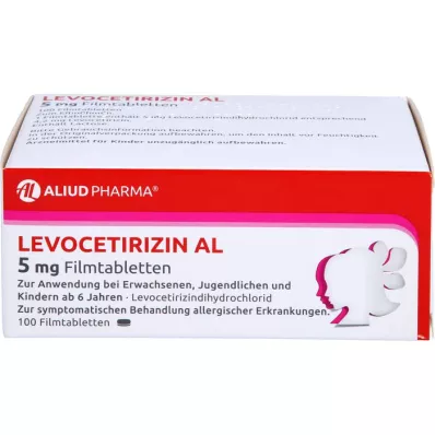 LEVOCETIRIZIN AL 5 mg film kaplı tablet, 100 adet