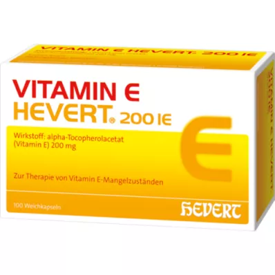 VITAMIN E HEVERT 200 I.U. yumuşak kapsül, 100 adet