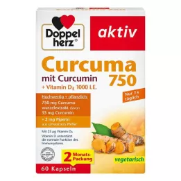 DOPPELHERZ Curcuma 750 Kapsül, 60 Kapsül