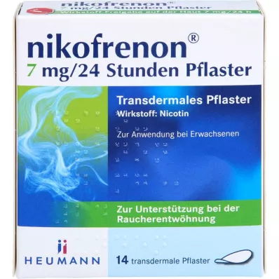 NIKOFRENON 7 mg/24 saat yama transdermal, 14 adet