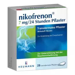 NIKOFRENON 7 mg/24 saat yama transdermal, 28 adet
