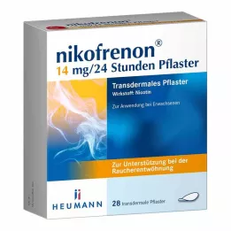 NIKOFRENON 14 mg/24 saat yama transdermal, 28 adet