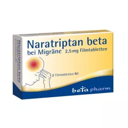 NARATRIPTAN migren için beta 2.5 mg film kaplı tablet, 2 adet
