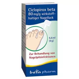 Ciclopirox beta 80 mg/g aktif oje, 6,6 ml