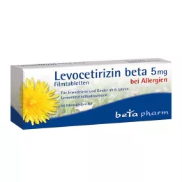 LEVOCETIRIZIN beta 5 mg film kaplı tabletler, 50 adet