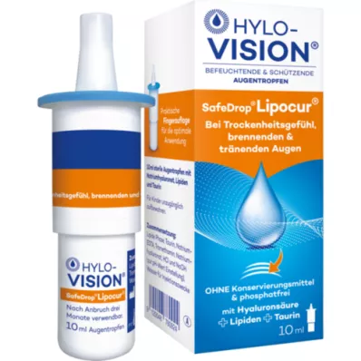 HYLO-VISION SafeDrop Lipocur göz damlası, 10 ml