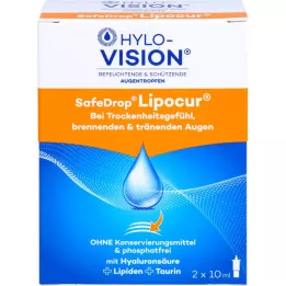 HYLO-VISION SafeDrop Lipocur göz damlası, 2X10 ml