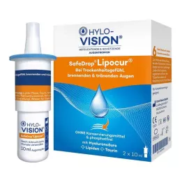 HYLO-VISION SafeDrop Lipocur göz damlası, 2X10 ml