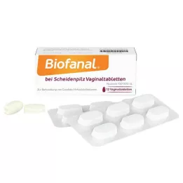 Vajinal pamukçuk için Biofanal® vajinal tabletler, 12 adet