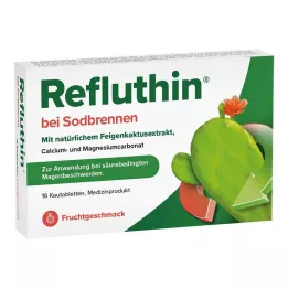 REFLUTHIN mide ekşimesi için çiğneme tabletleri meyve, 16 adet