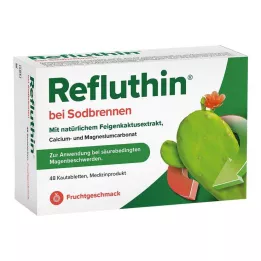 REFLUTHIN mide ekşimesi için çiğneme tabletleri meyve, 48 adet