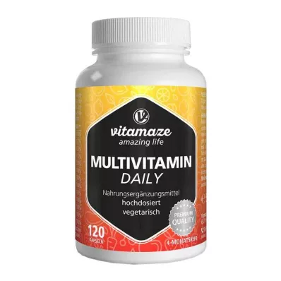 MULTIVITAMIN DAILY iyotsuz vejetaryen kapsüller, 120 adet