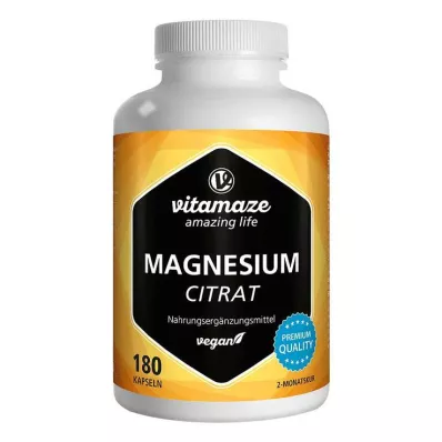 MAGNESIUMCITRAT 360 mg vegan kapsül, 180 adet