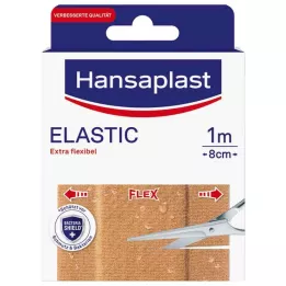 HANSAPLAST Elastik plasterler 8 cmx1 m, 1 adet