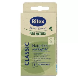 RITEX PRO NATURE CLASSIC Prezervatif, 8 adet